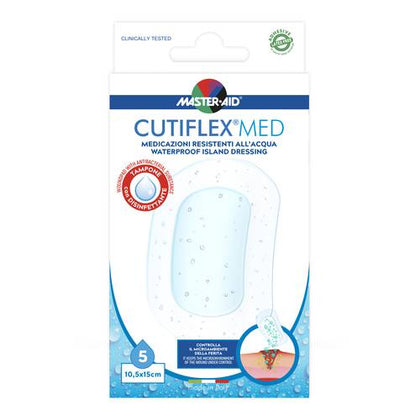 Master Aid Cutiflex Med Cerotti Resistenti Acqua 10,5x15cm