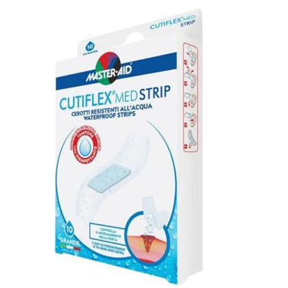 Master Aid Cutiflex Med Strip Cerotti Resistenti Acqua