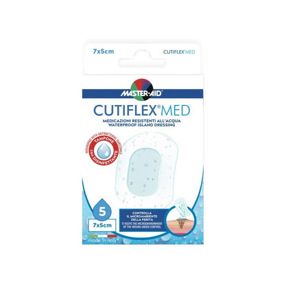 Master Aid Cutiflex Med Medicazione Resistente Acqua 7x5cm