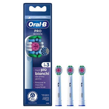 Oral B Pro White Testine Di Ricambio 3 Pezzi