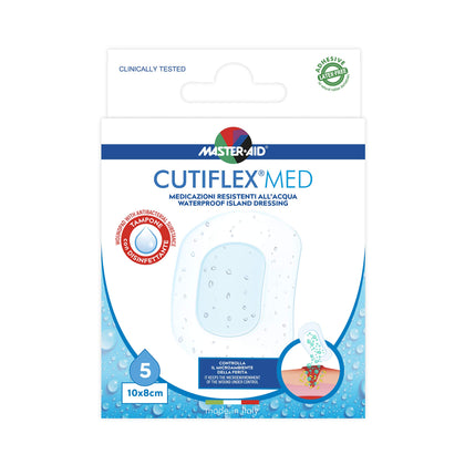 Master Aid Cutiflex Med Cerotti Resistenti Acqua 10x8cm