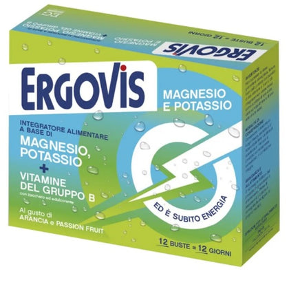 Ergovis Magnesio E Potassio + Vitamine Gruppo B 12 Bustine