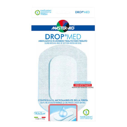 Master Aid Drop Med Medicazione TNT 10,5x15cm 5 Pezzi