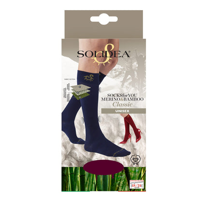 Solidea Socks For You Merino Bamboo Classic Bordeaux Xl