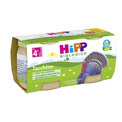 Hipp Bio Omogeneizzato Tacchino 2x80g