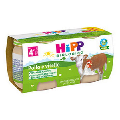 Hipp Bio Omogeneizzato Vitel/pol 2x80g